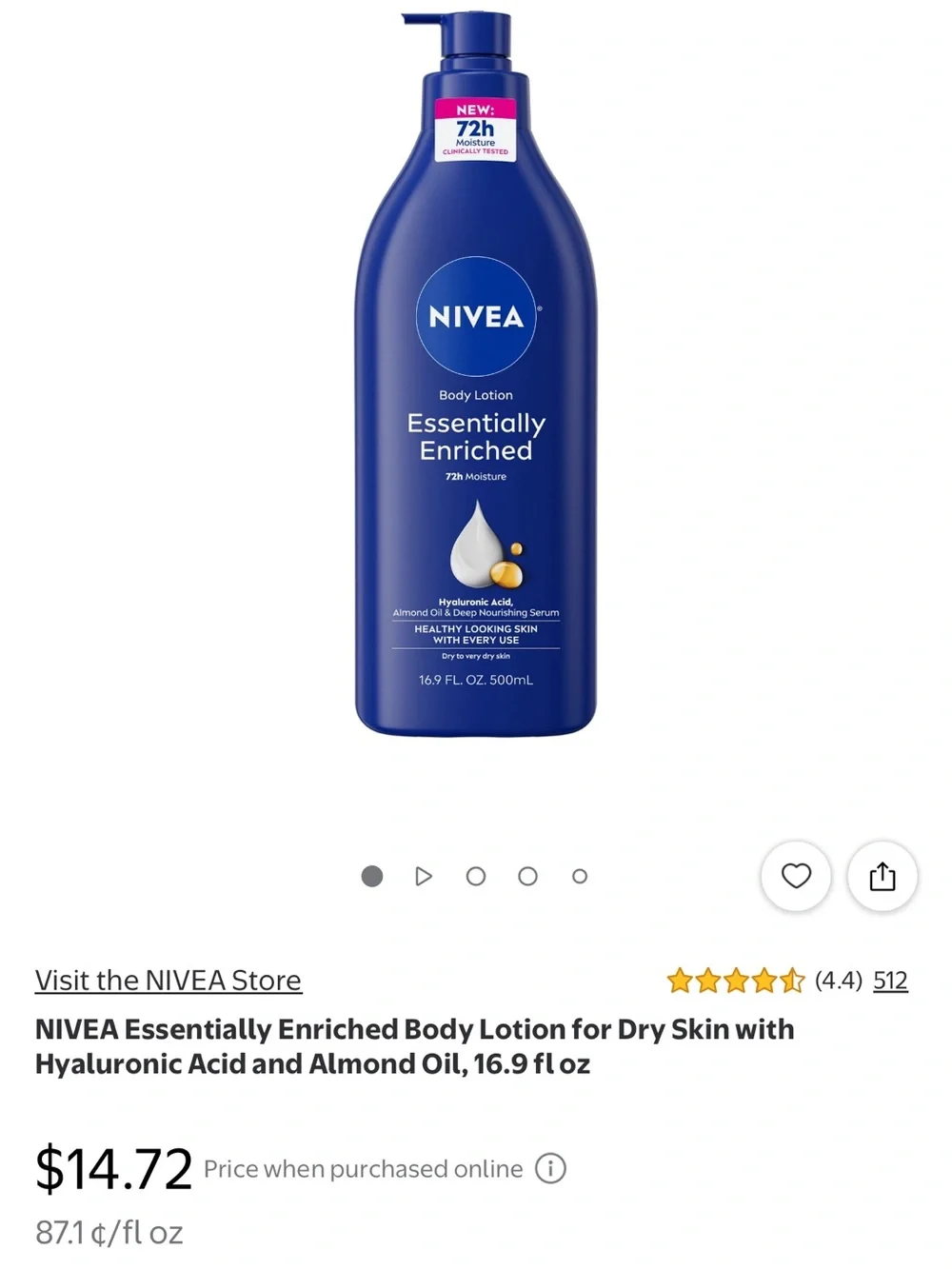 NIVEA Shea Nourish & Essentially Enriched Body Lotion Duo - Blue